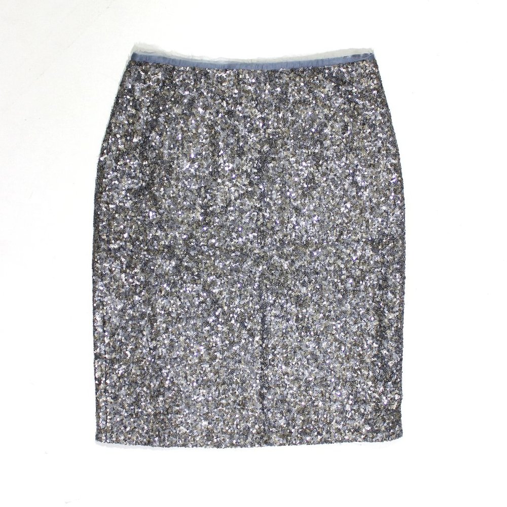 Zadig & Voltaire Joan Sequins Skirt Silver